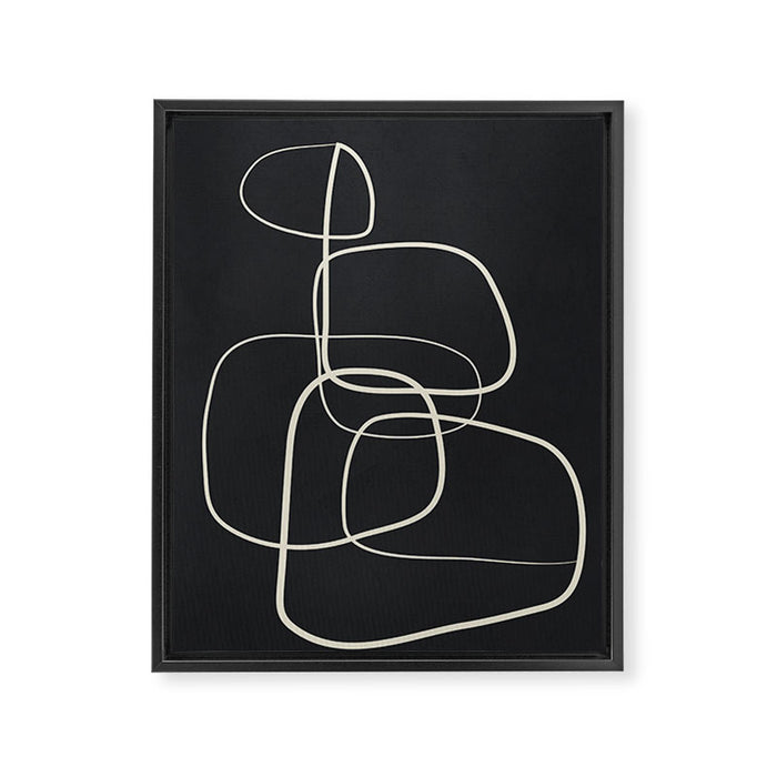 Abstract Lines 01 Framed Canvas Print Gallery Image 1