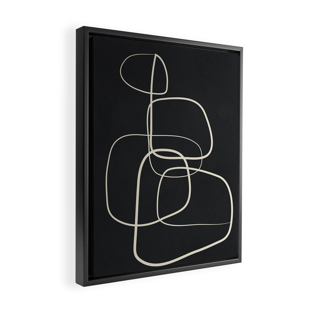 Abstract Lines 01 Framed Canvas Print Gallery Image 2