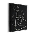 Abstract Lines 01 Framed Canvas Print Gallery Image 2