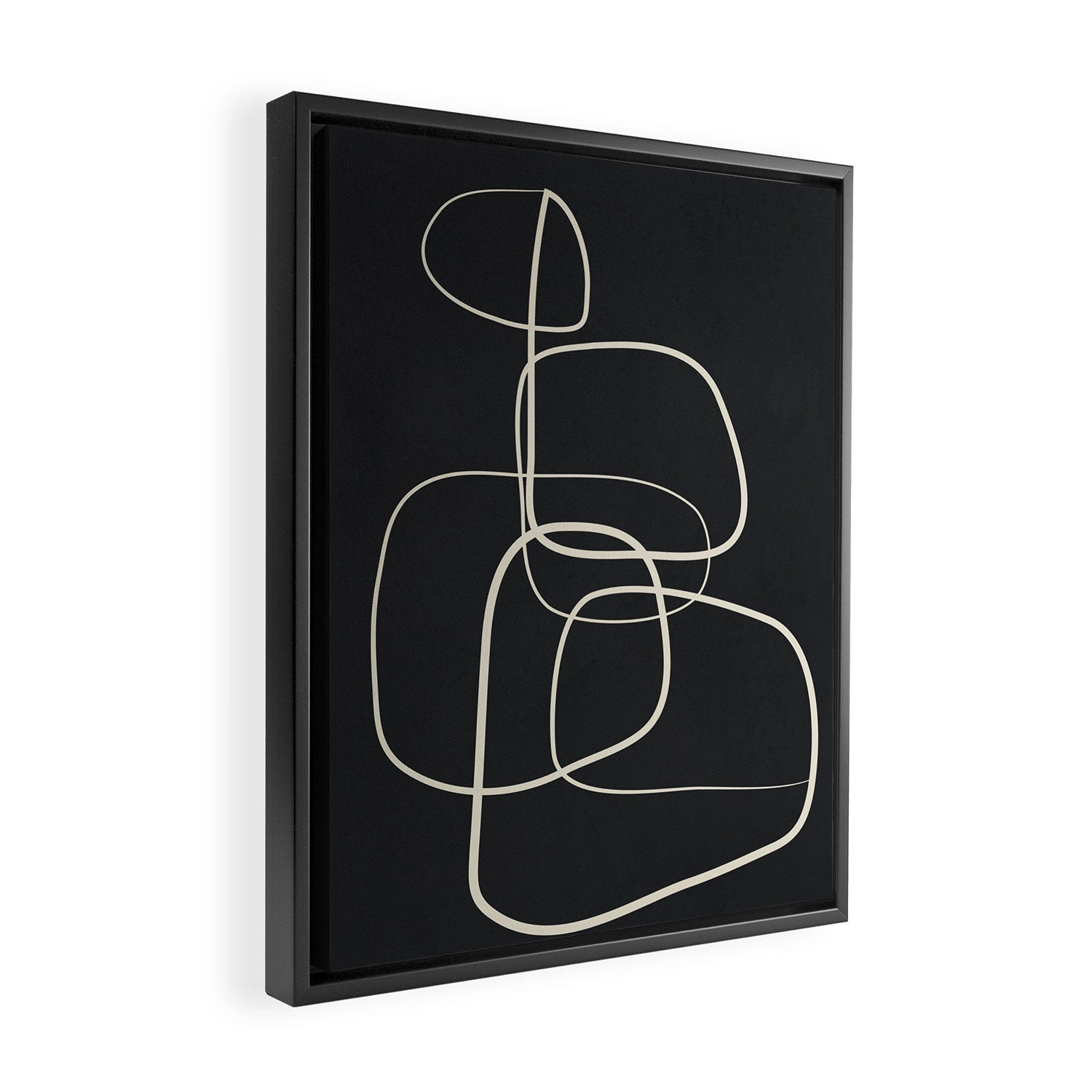 Abstract Lines 01 Framed Canvas Print Gallery Image 2