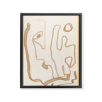 Abstract Loose Line 1 Framed Canvas Print Gallery Image 6