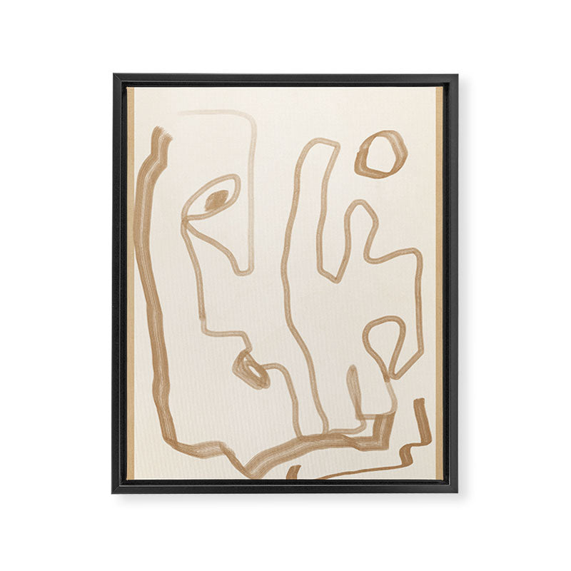 Abstract Loose Line 1 Framed Canvas Print Gallery Image 6