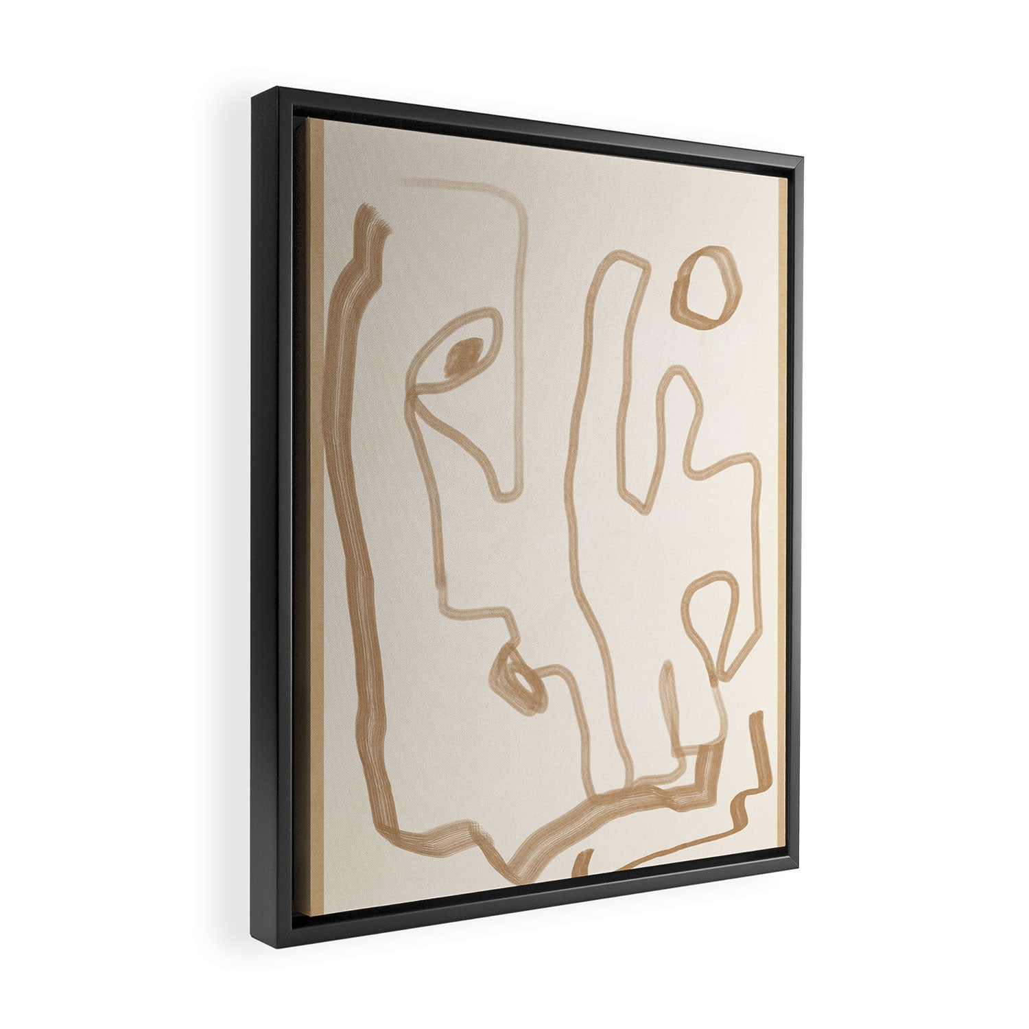 Abstract Loose Line 1 Framed Canvas Print Gallery Image 2