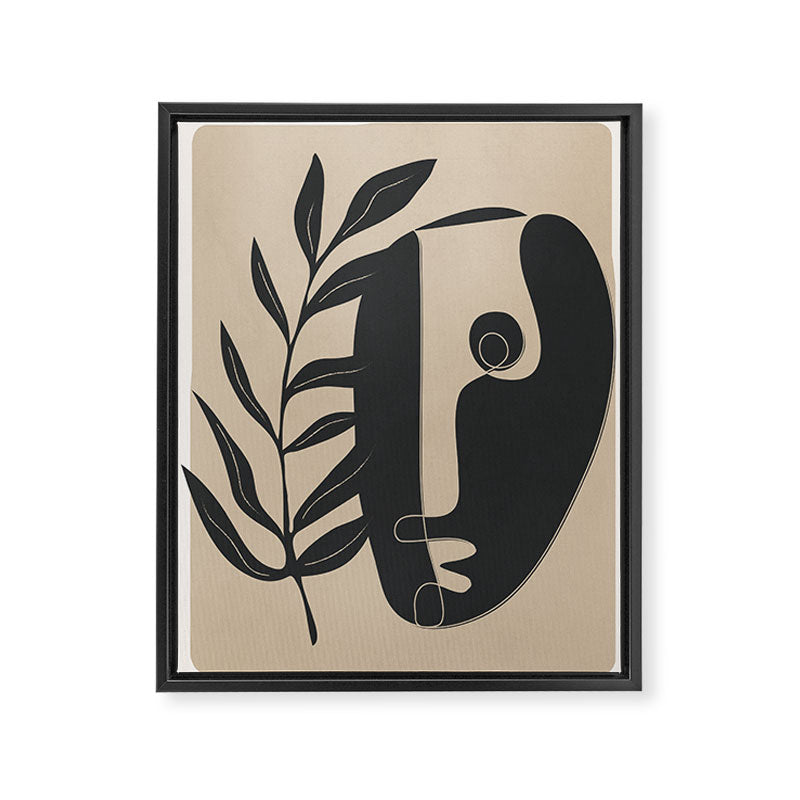 Abstract Mask Framed Canvas Print Gallery Image 6