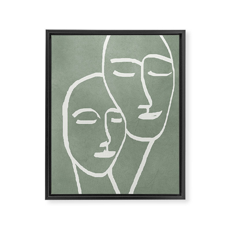 Abstract Masks Framed Canvas Print Gallery Image 8