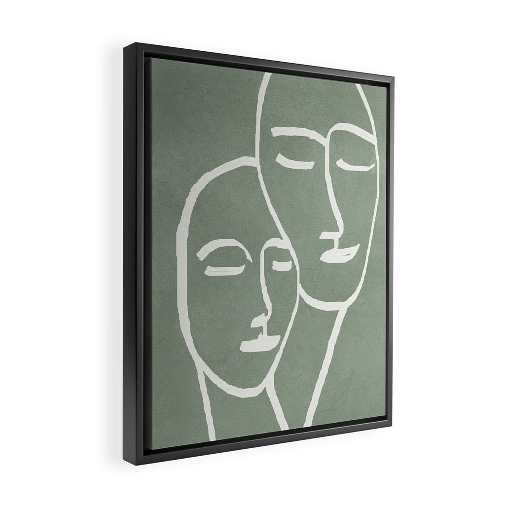 Abstract Masks Framed Canvas Print Gallery Image 2