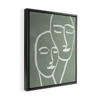 Abstract Masks Framed Canvas Print Gallery Image 2