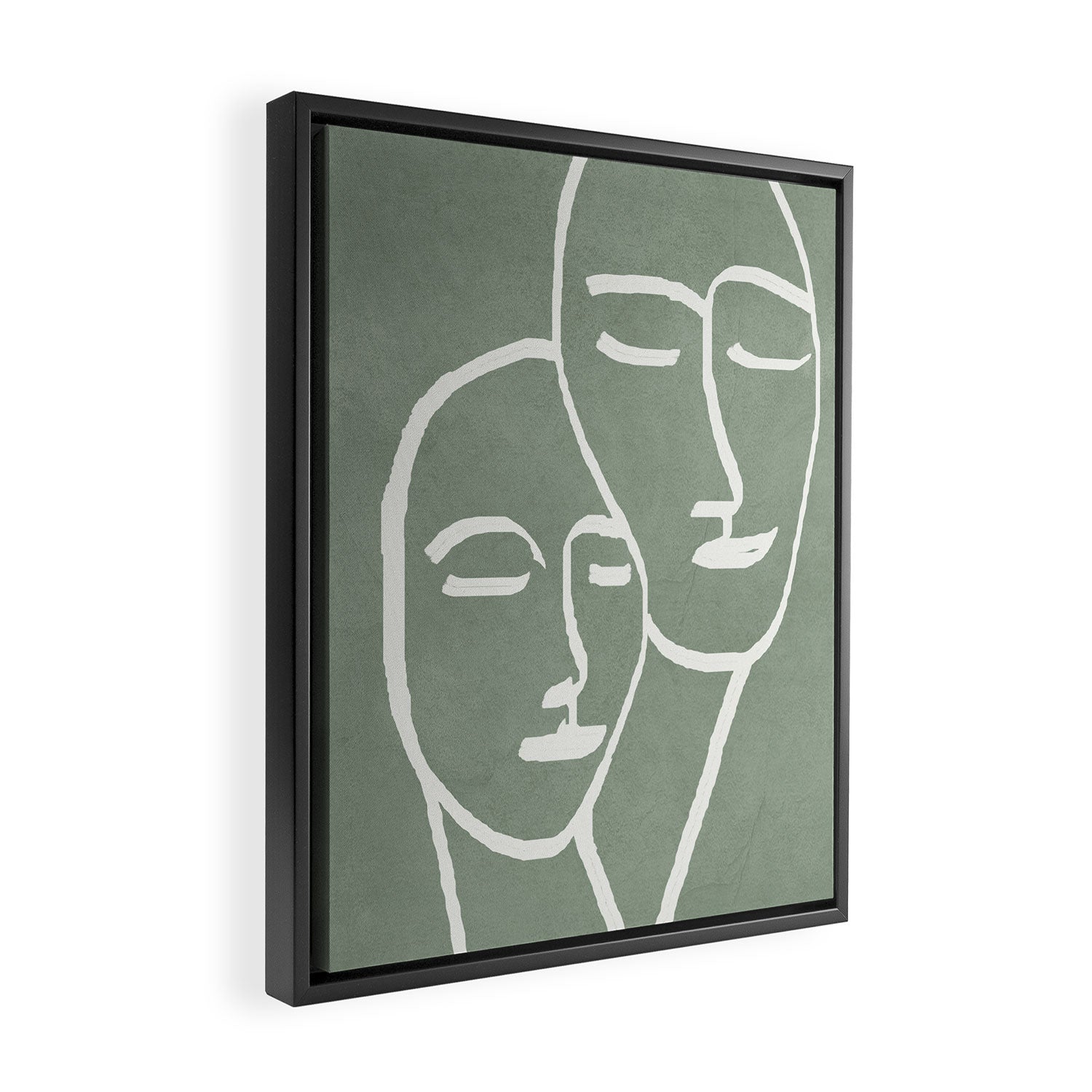 Abstract Masks Framed Canvas Print Gallery Image 2