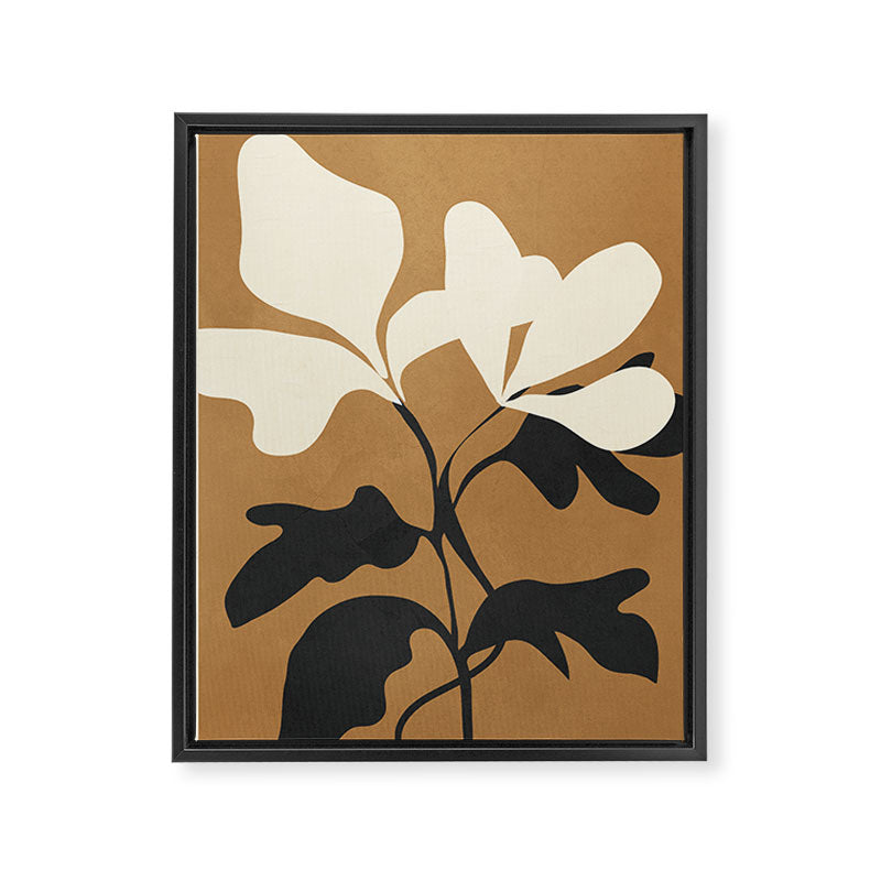 Abstract Modern Flowers 1 Framed Canvas Print Gallery Image 6