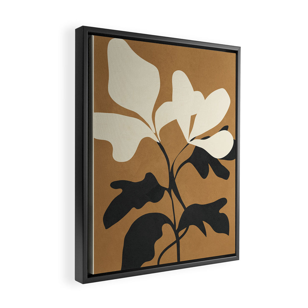 Abstract Modern Flowers 1 Framed Canvas Print Gallery Image 2