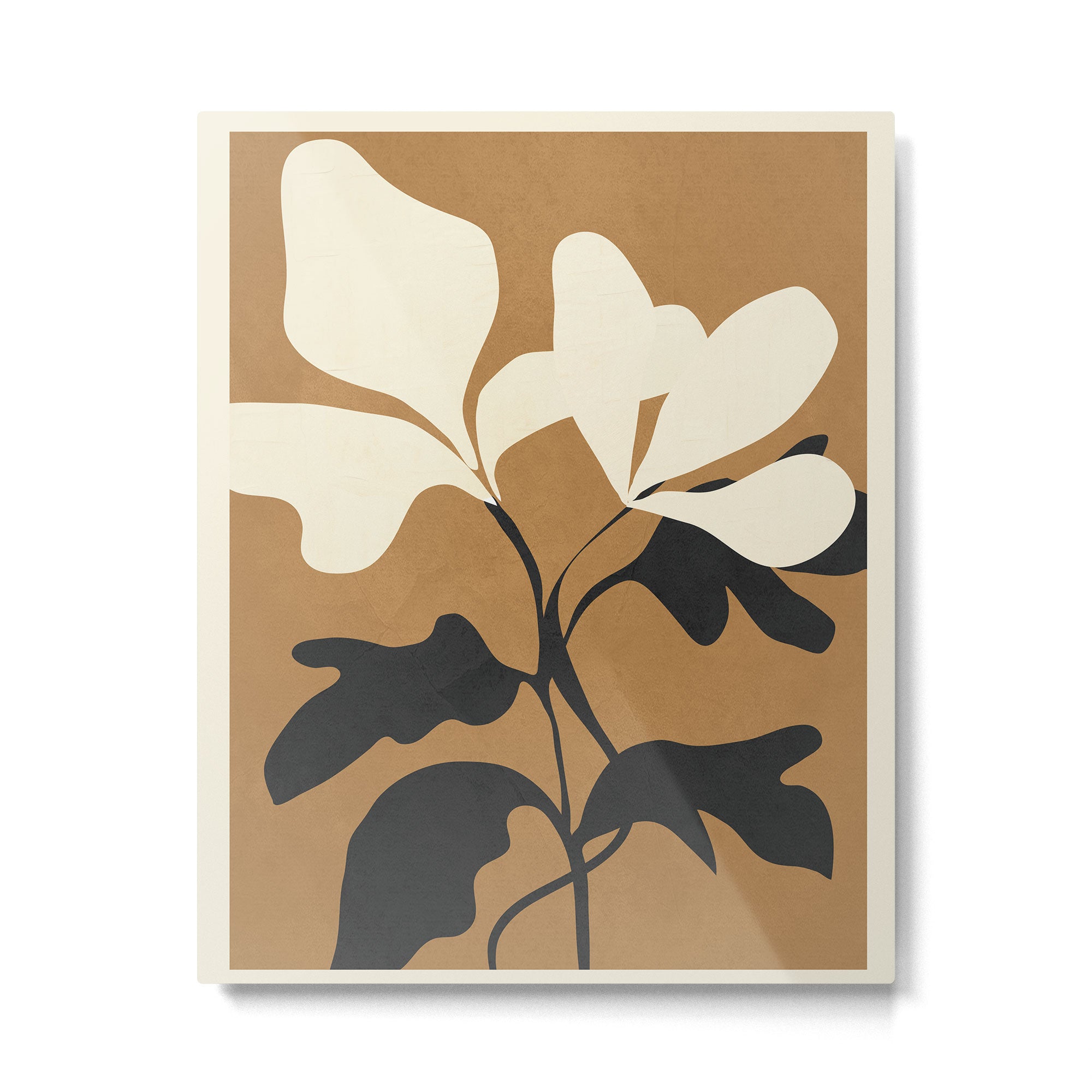Abstract Modern Flowers 1 Metal Print Gallery Image 4