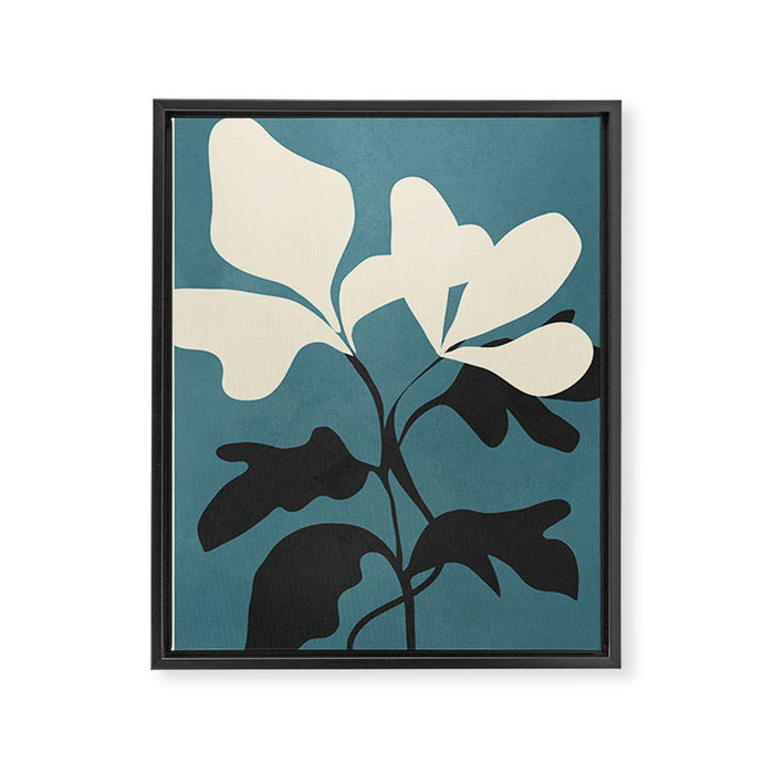 Abstract Modern Flowers 2 Framed Canvas Print Gallery Image 1