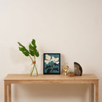 Abstract Modern Flowers 2 Framed Canvas Print Gallery Image 4
