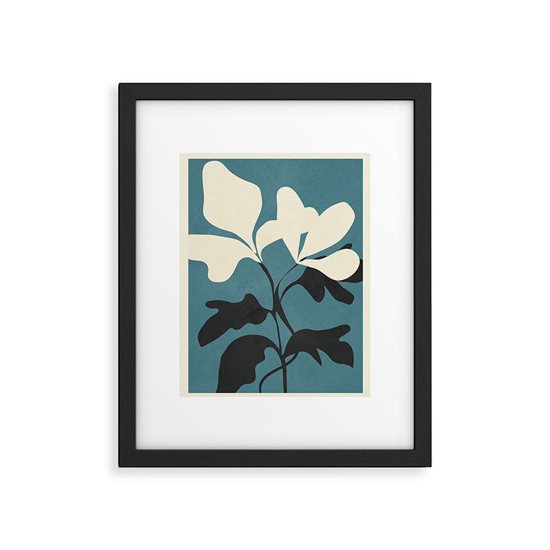 Abstract Modern Flowers 2 Framed Art Print Gallery Image 5