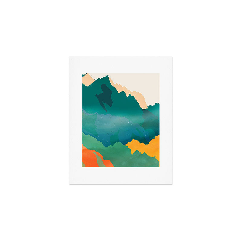Abstract Mountains I Art Print Gallery Image 1
