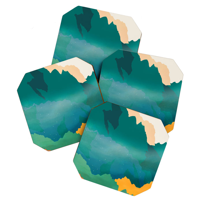 Abstract Mountains I Coaster Gallery Image 1
