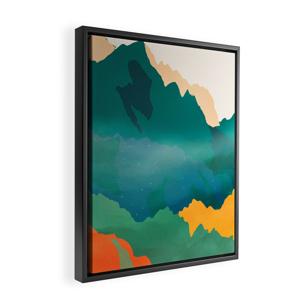Abstract Mountains I Framed Canvas Print Gallery Image 2