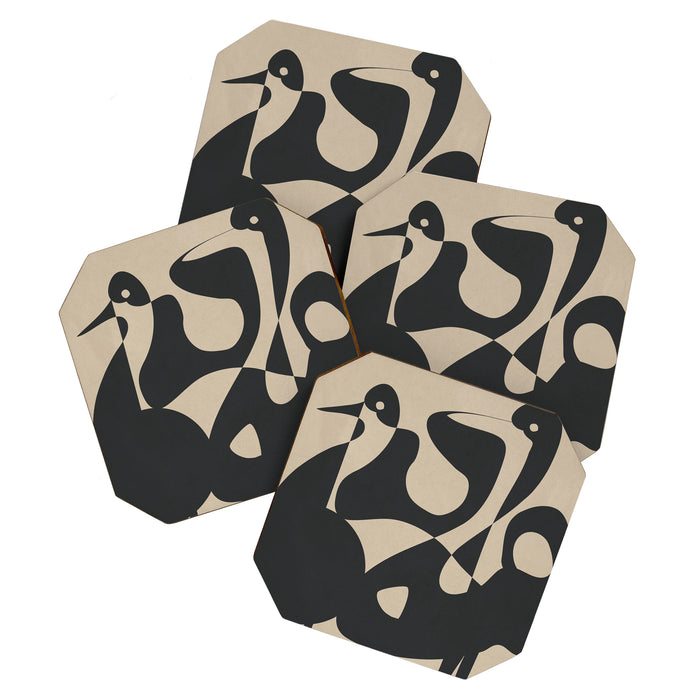 Abstract Pair Coaster Gallery Image 1