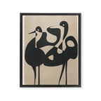 Abstract Pair Framed Canvas Print Gallery Image 6