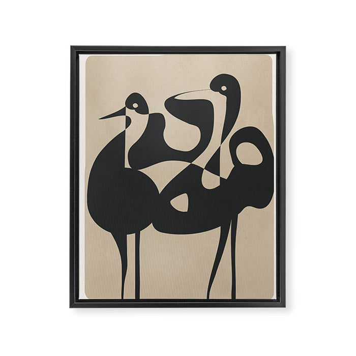 Abstract Pair Framed Canvas Print Gallery Image 1