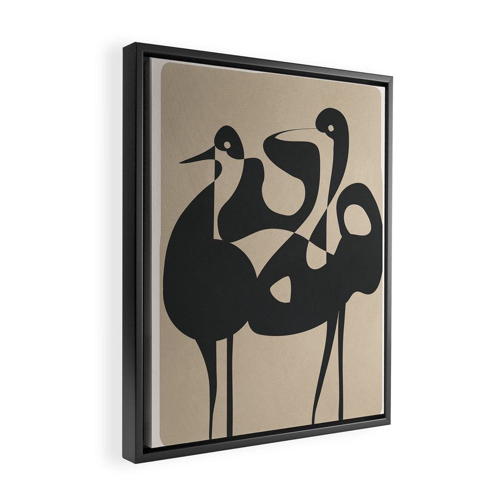 Abstract Pair Framed Canvas Print Gallery Image 2