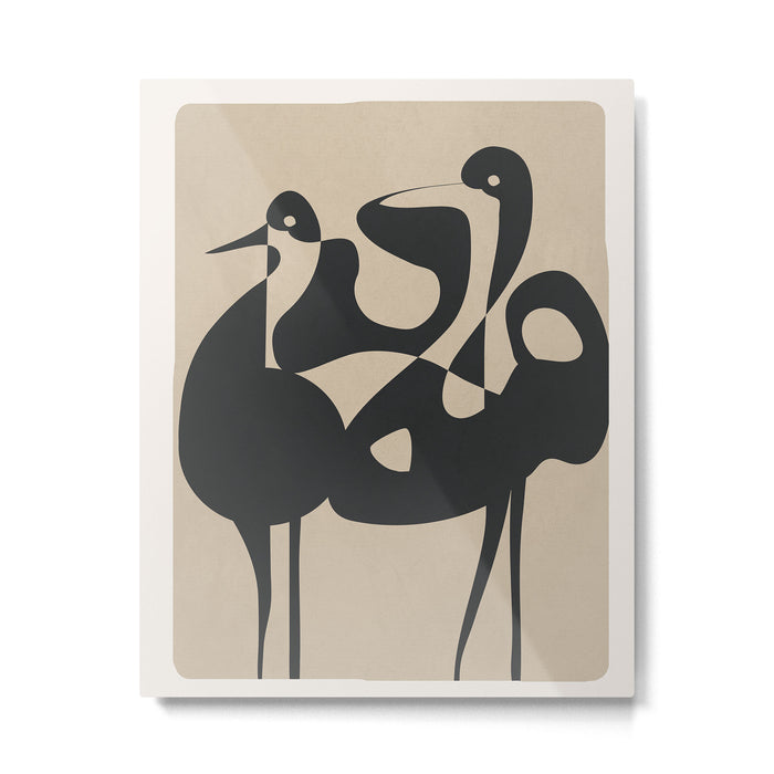 Abstract Pair Metal Print Gallery Image 1