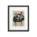 Abstract Pair Framed Art Print Gallery Image 5