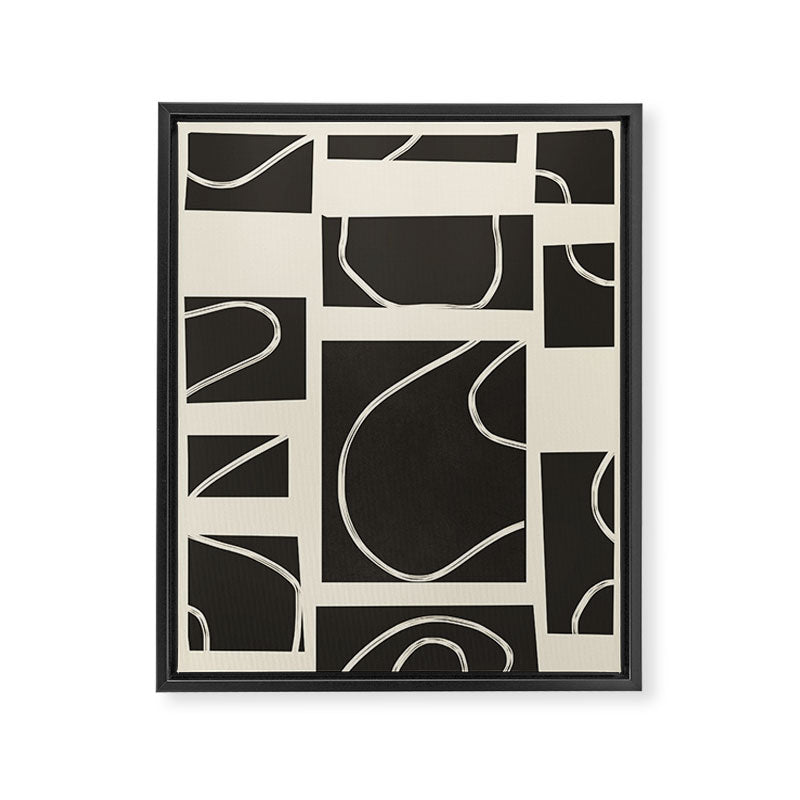 Abstract Pathways 1 Framed Canvas Print Gallery Image 6