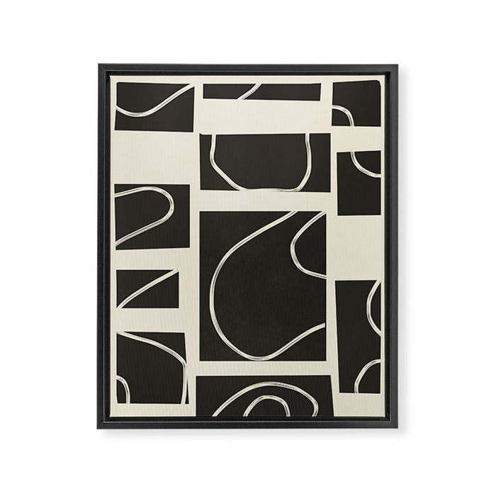 Abstract Pathways 1 Framed Canvas Print Gallery Image 1