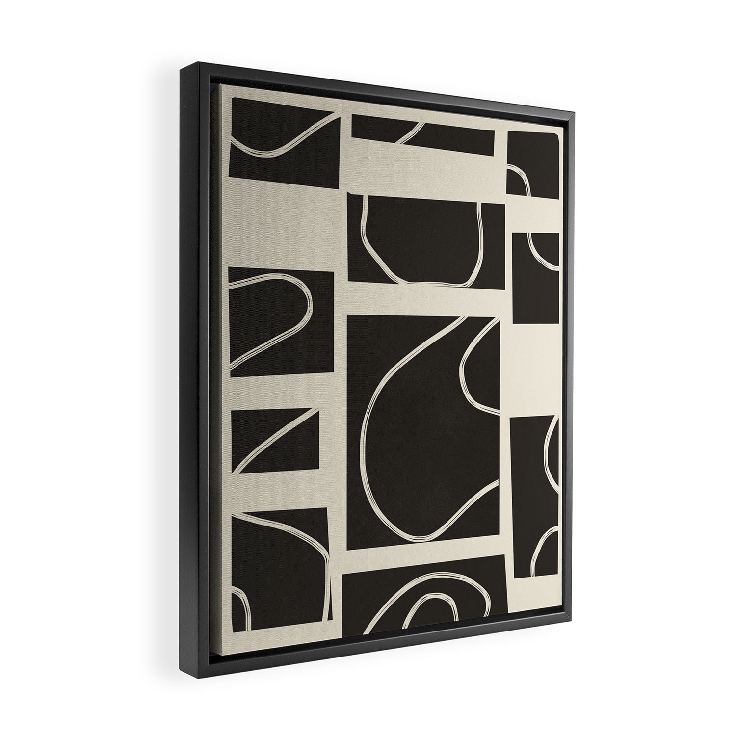 Abstract Pathways 1 Framed Canvas Print Gallery Image 2