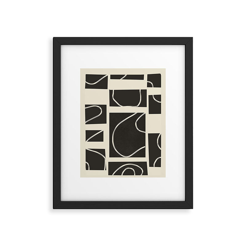 Abstract Pathways 1 Framed Art Print Gallery Image 5
