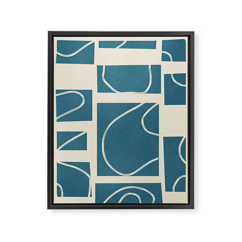 Abstract Pathways 3 Framed Canvas Print Gallery Image 6