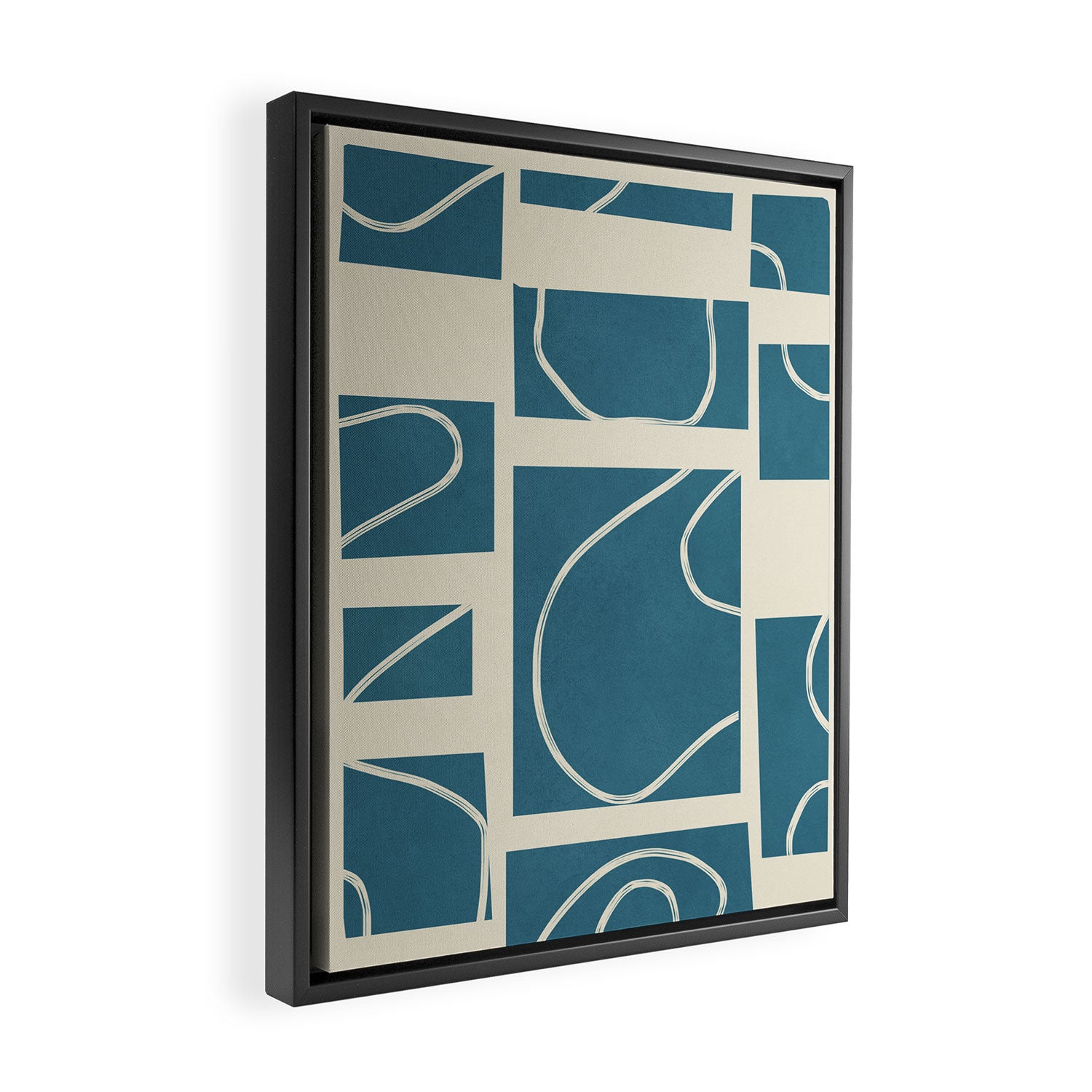 Abstract Pathways 3 Framed Canvas Print Gallery Image 2