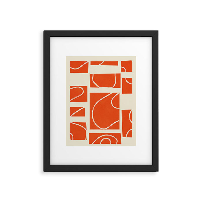 Abstract Pathways 5 Framed Art Print Gallery Image 1