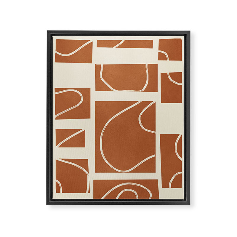 Abstract Pathways 6 Framed Canvas Print Gallery Image 6