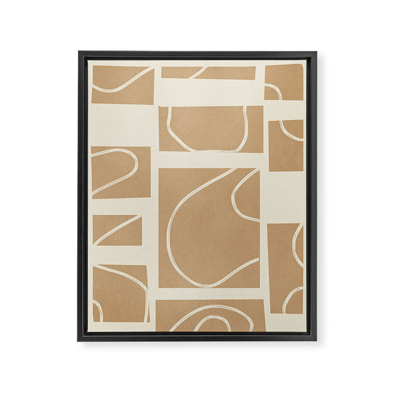Abstract Pathways 7 Framed Canvas Print Gallery Image 6