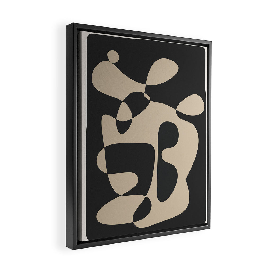 Abstract Shadow 1 Framed Canvas Print Gallery Image 2