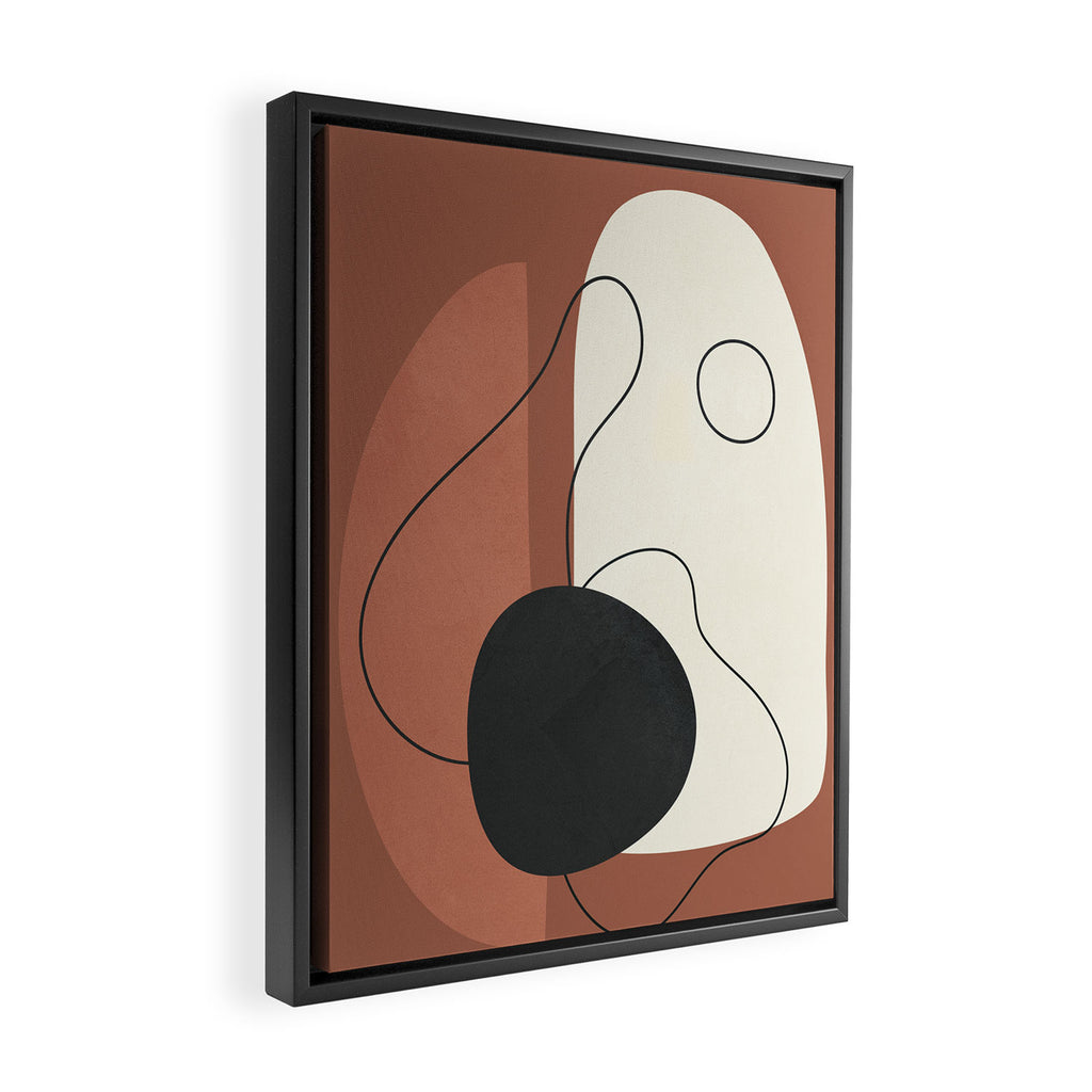 Abstract Shapes 37 Framed Canvas Print Gallery Image 2