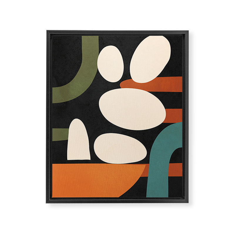 Abstract shapes in the skies 1 Framed Canvas Print Gallery Image 6