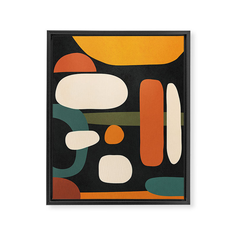 Abstract shapes in the skies 2 Framed Canvas Print Gallery Image 6