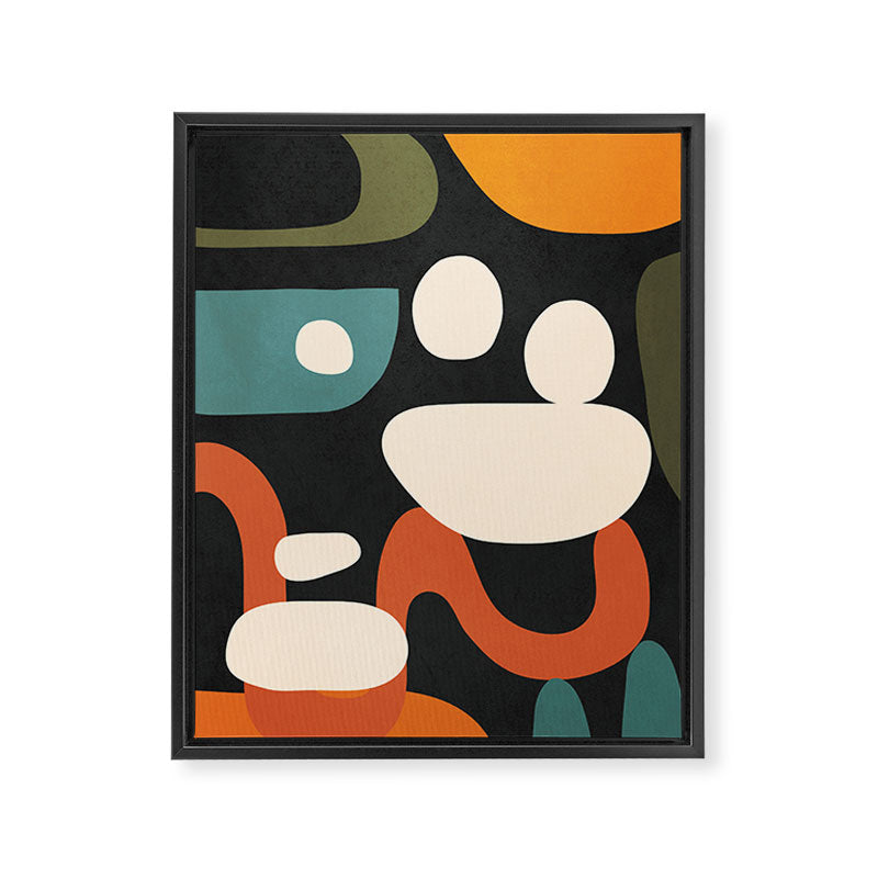 Abstract shapes in the skies 3 Framed Canvas Print Gallery Image 6