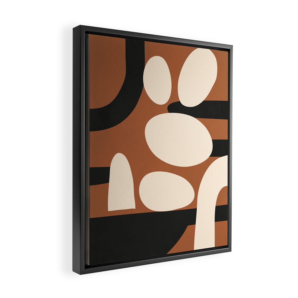Abstract shapes in the skies 7 Framed Canvas Print Gallery Image 2