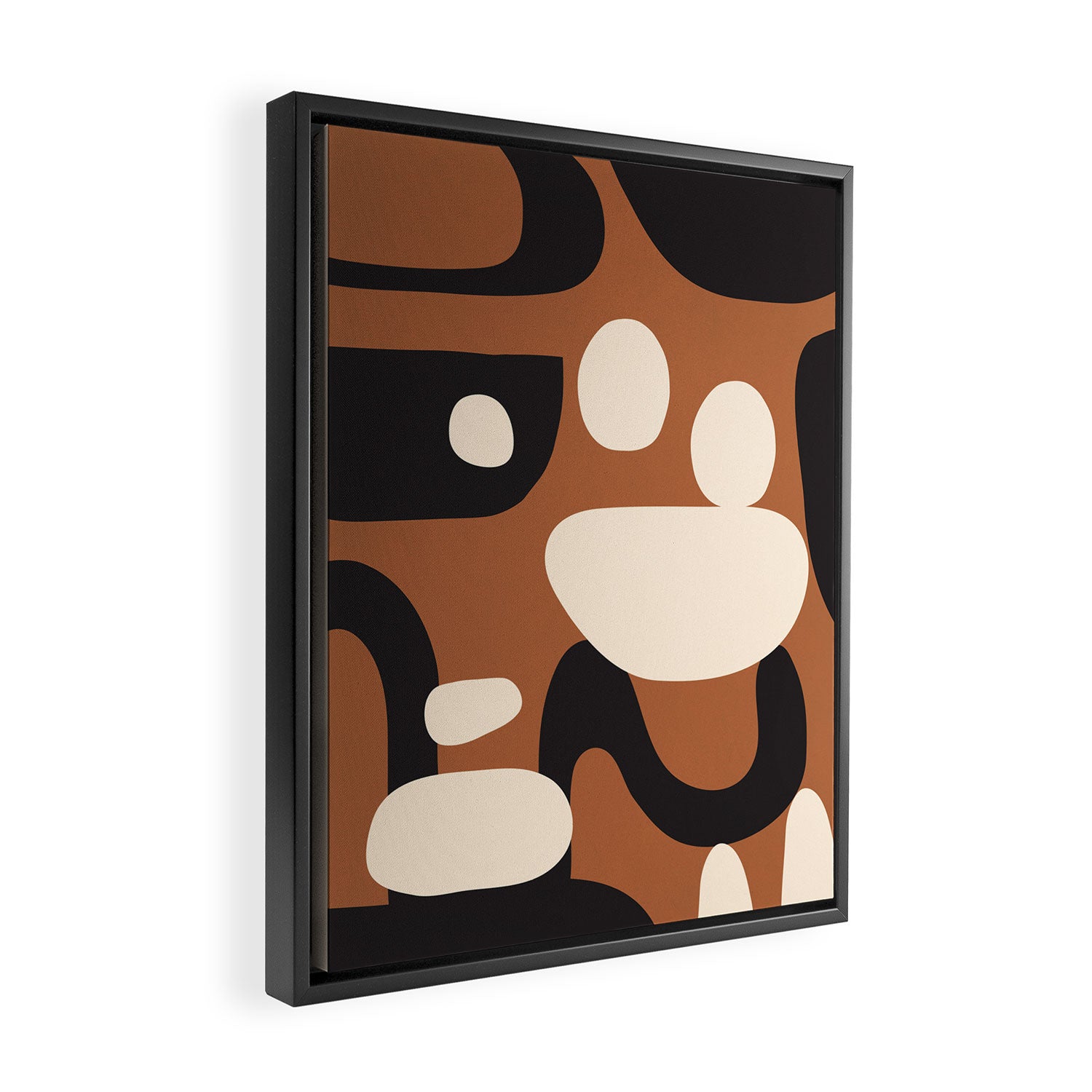 Abstract shapes in the skies 9 Framed Canvas Print Gallery Image 2