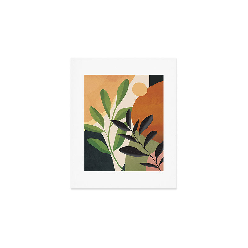 Abstract Sun Rays on the Branches 01 Art Print Gallery Image 1