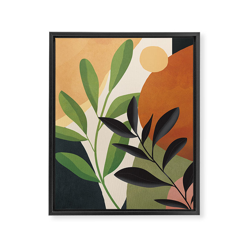 Abstract Sun Rays on the Branches 01 Framed Canvas Print Gallery Image 8