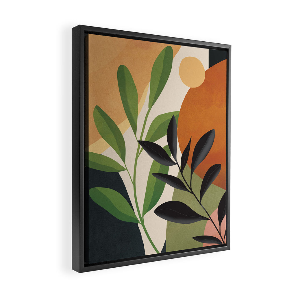 Abstract Sun Rays on the Branches 01 Framed Canvas Print Gallery Image 2