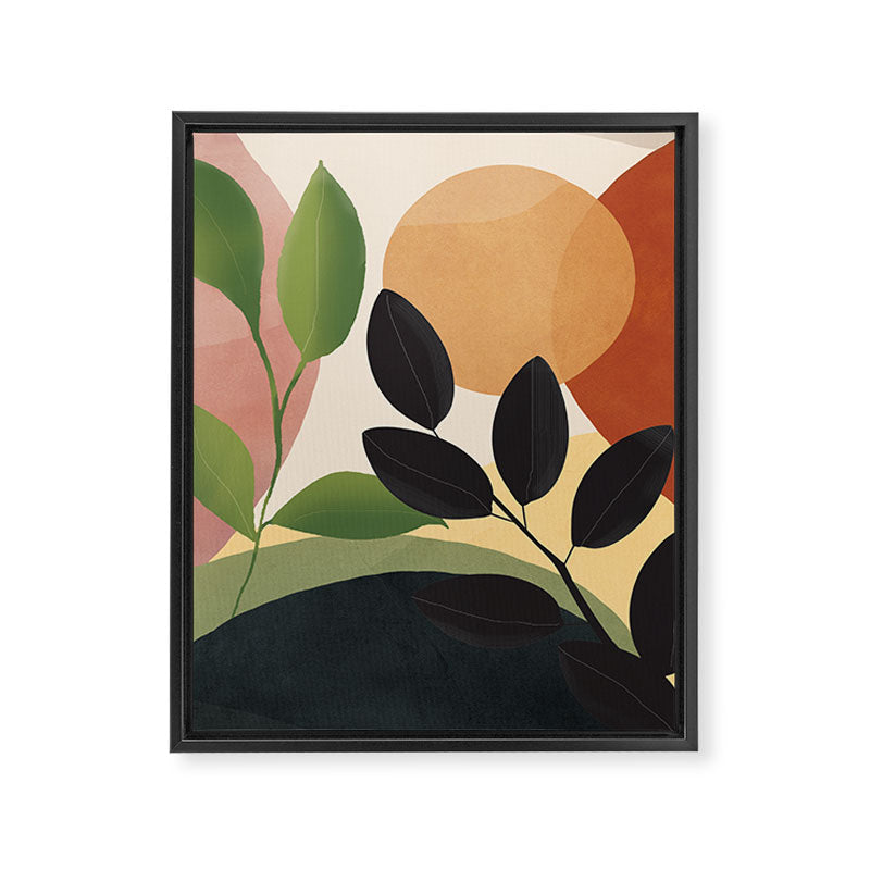 Abstract Sun Rays on the Branches 04 Framed Canvas Print Gallery Image 8