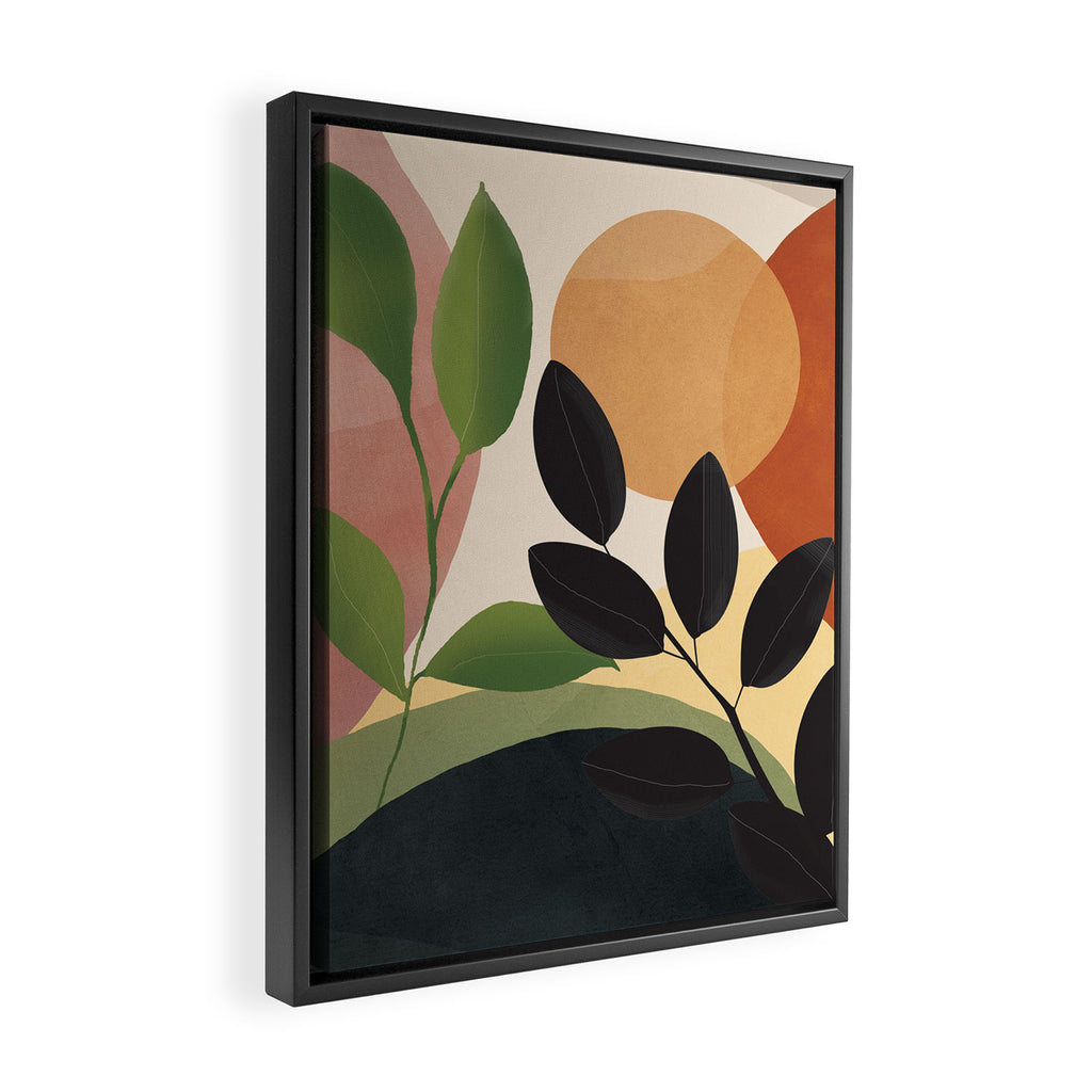 Abstract Sun Rays on the Branches 04 Framed Canvas Print Gallery Image 2