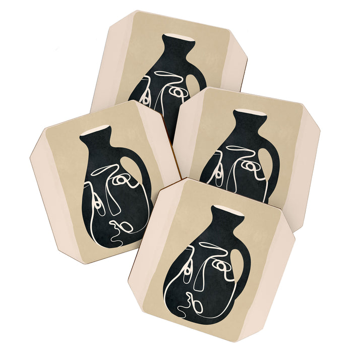 Abstract Vase 5 Coaster Gallery Image 1