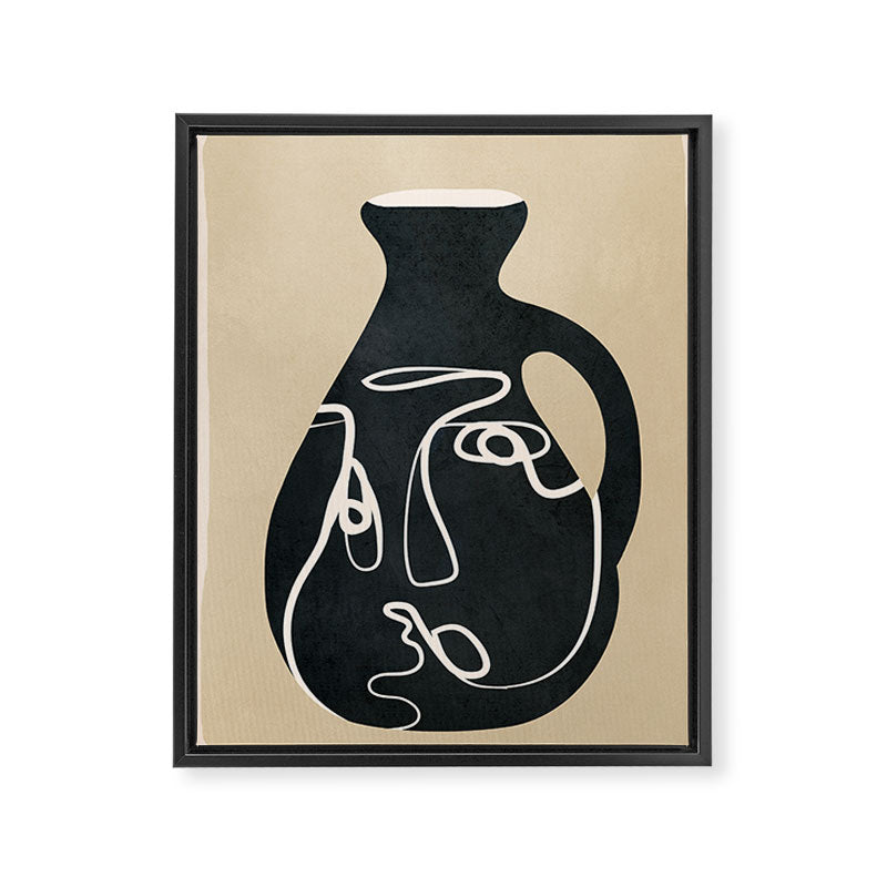 Abstract Vase 5 Framed Canvas Print Gallery Image 8